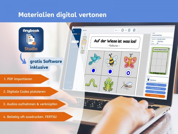 Anybook Pro Audiostift - mit Jahres-Lizenz