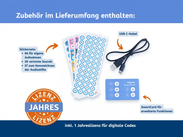 Anybook Pro Audiostift - mit Jahres-Lizenz