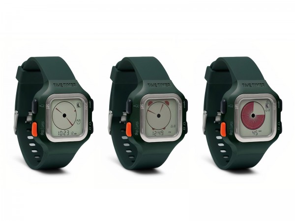 TimeTimer Armbanduhr (gross, dunkelgrau) 3 Modi