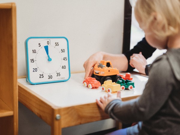 TimeTimer Mittel Blau - Zeitverständniss beim Spielen