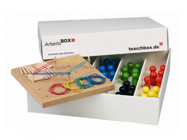 Arbeitsbox - Greifen und Stecken