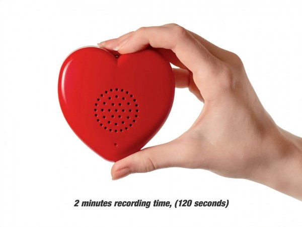 Sprechendes Herz - Sprachaufnahmegerät