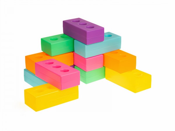 Leuchtende Bauklötze (12 Stück)