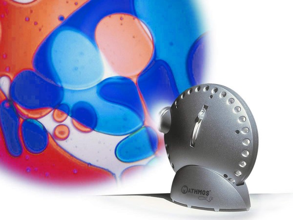 Projecteur Space avec roue à huile (rouge, bleu)