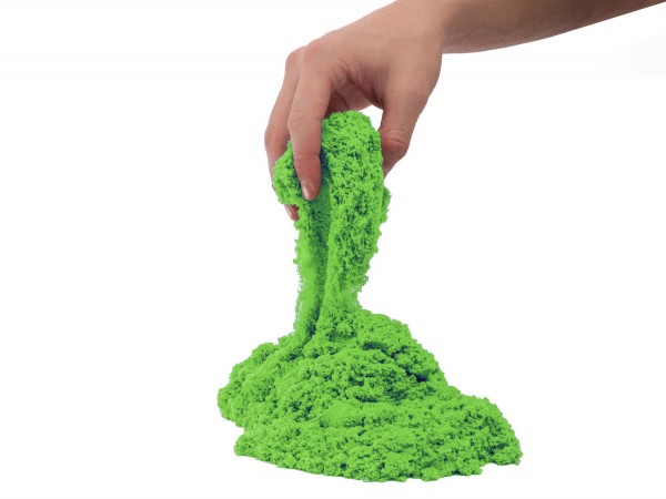 Kinetischer Sand farbig grün brösmeln