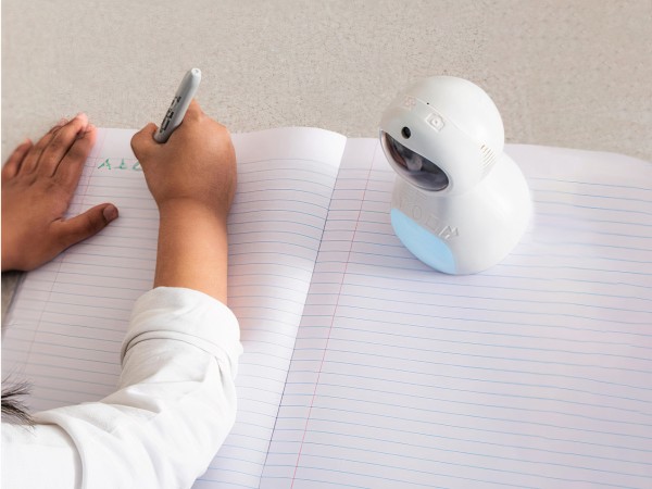 Klassenzimmer Roboter, um ihre Fortschritte zu dokumentieren