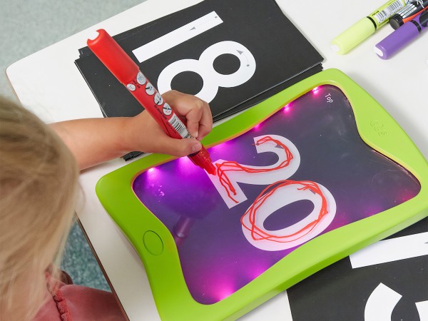 Mini-Leuchttafeln zum Durchpausen (6 Stück)