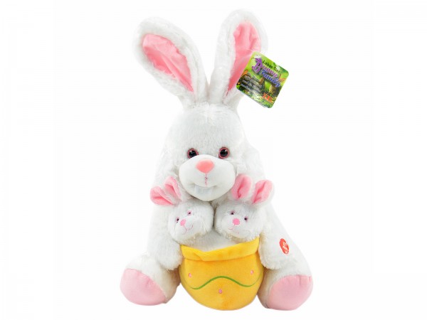 XXL Nachsprech-Hase Linda - mit Babies