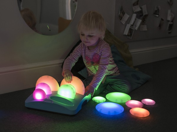 Sensorische Leuchtsteine zum Bauen - Multisensory Erlebniss