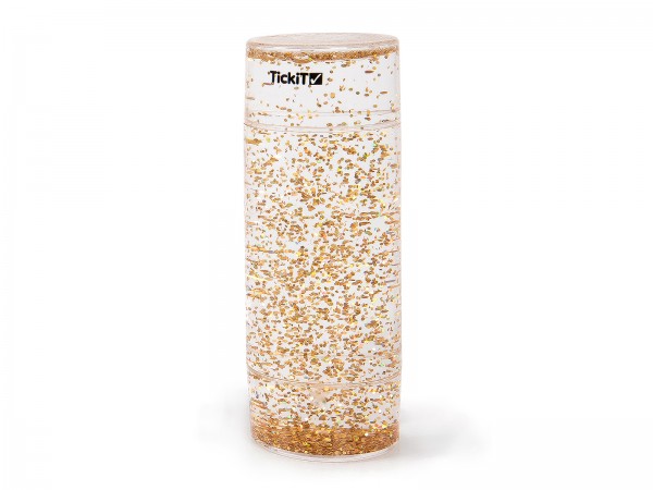 Sensorischer Glitzersturm Goldig