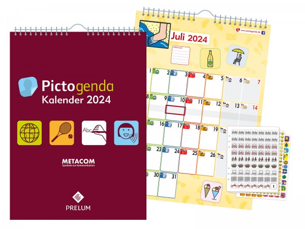 Pictogenda 2024 - Wandkalender METACOM Deutsch