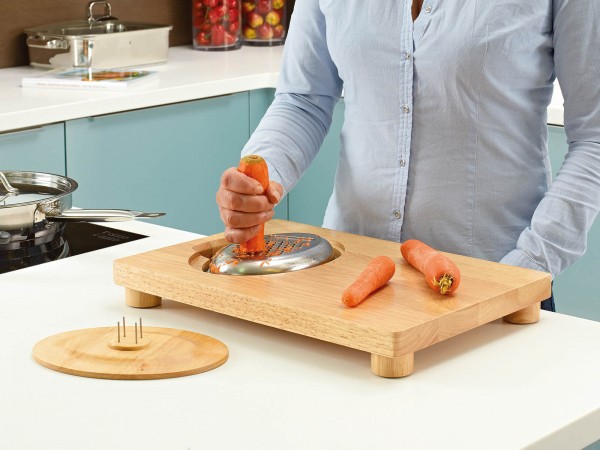 Easi-Grip - Einhändiges Raspeln von Rüben auf dem Brett für einfache Lebensmittelzubereitung