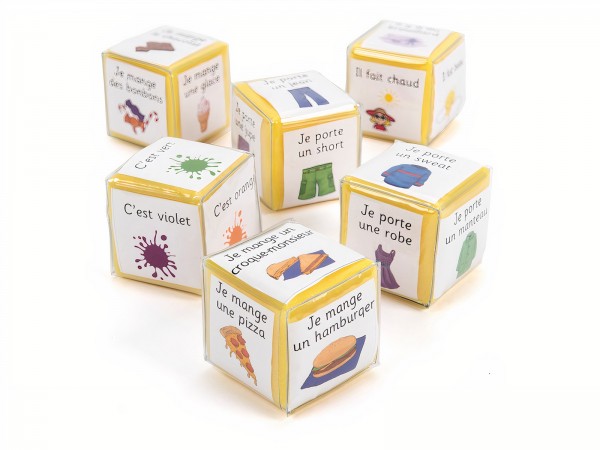 Mini cubes en mousse (6cm, 6 pièces)e