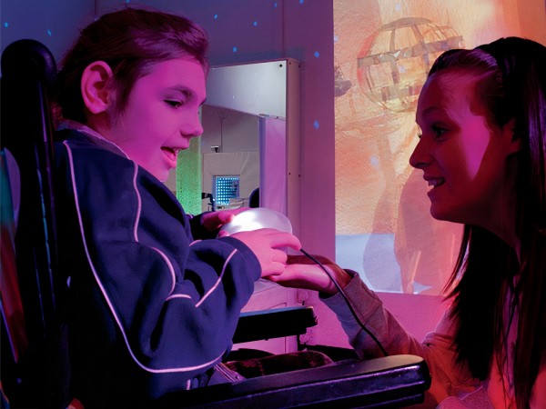 Bouton vibrant et éclairé